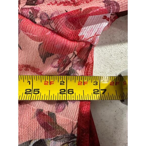 Soft Surroundings Women’s 3X Anastasia Blue Floral Patchwork Blouse Button A34 - Picture 7 of 8